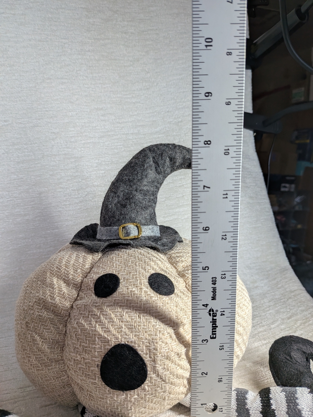 Halloween Pumpkin and Ghost Plushes- Shelf Sitters Fireplace mantel Decor - Picture 16 of 16